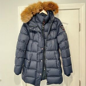 Pajar winter puffer jacket women size S real fur